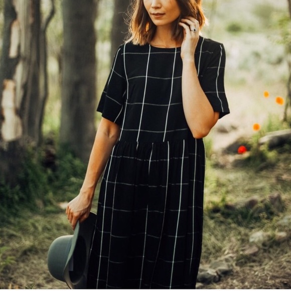 Black Grid Piper & Scoot Dress - Picture 7 of 7